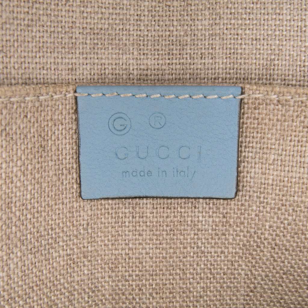 Gucci Mini Microguccissima Dome Satchel Blue Leather Good - Box View
