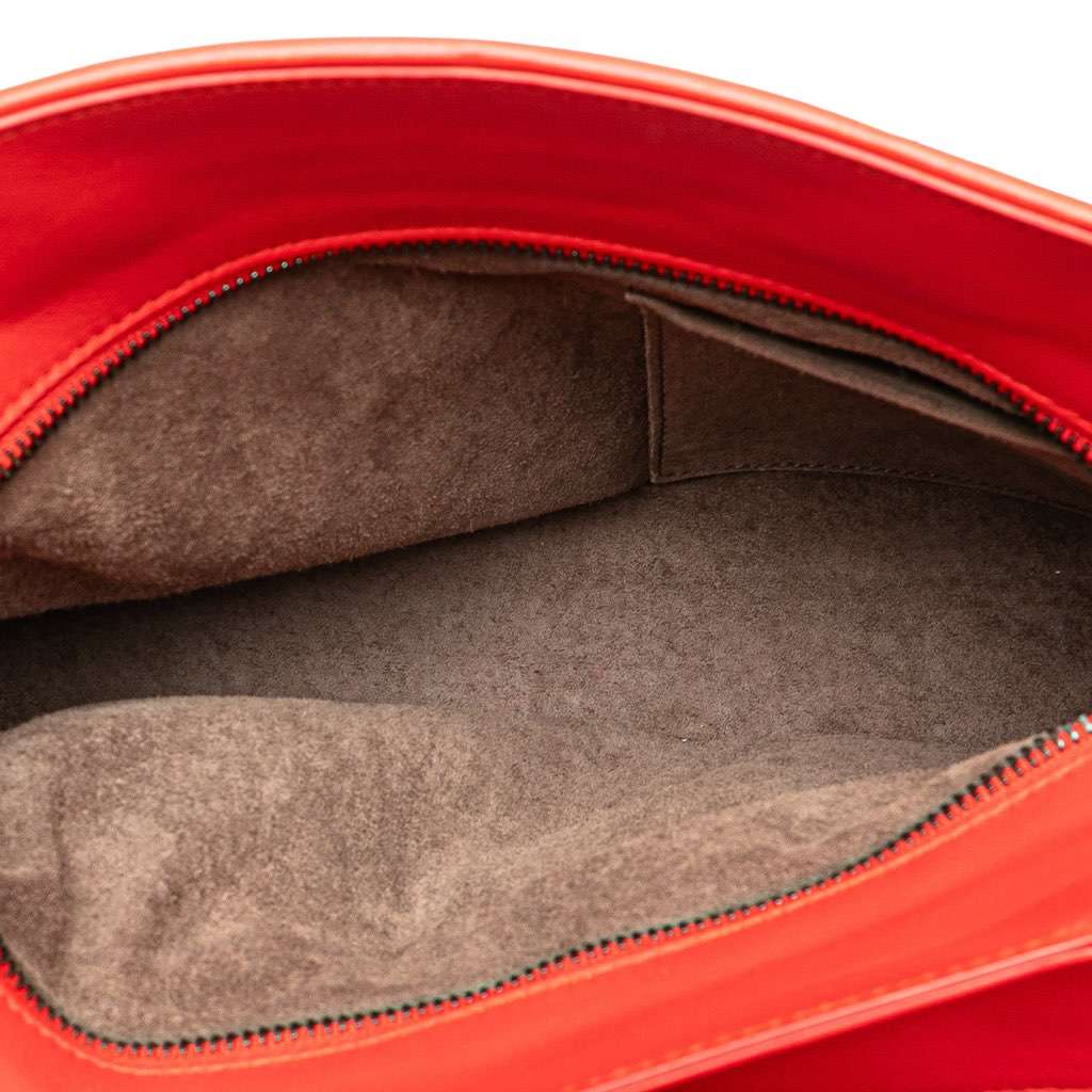 Bottega Veneta Nappa Intrecciato Satchel Red Leather Very good - Model View