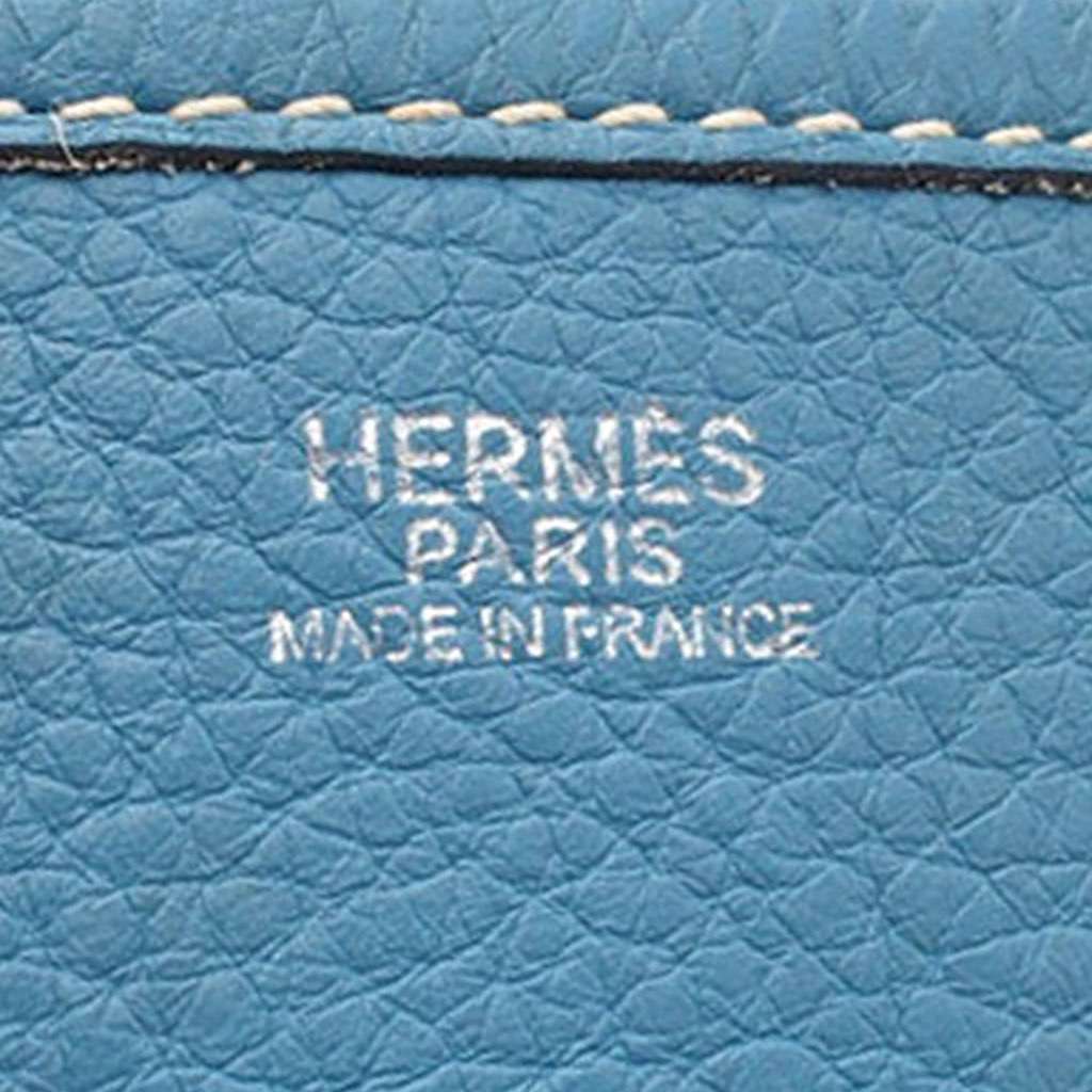 Hermès Clemence Evelyne I GM Blue Leather Very good - Model View