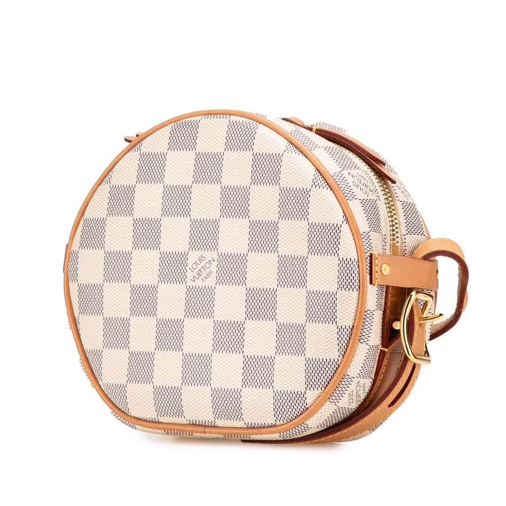 Louis Vuitton Damier Azur Boite Chapeaux Souple PM White Canvas Very good - Back View