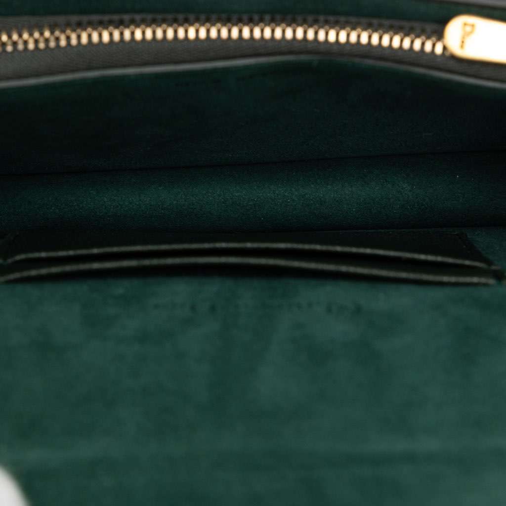 Dior Leather Saddle Belt Bag Green Leather Good - Box View