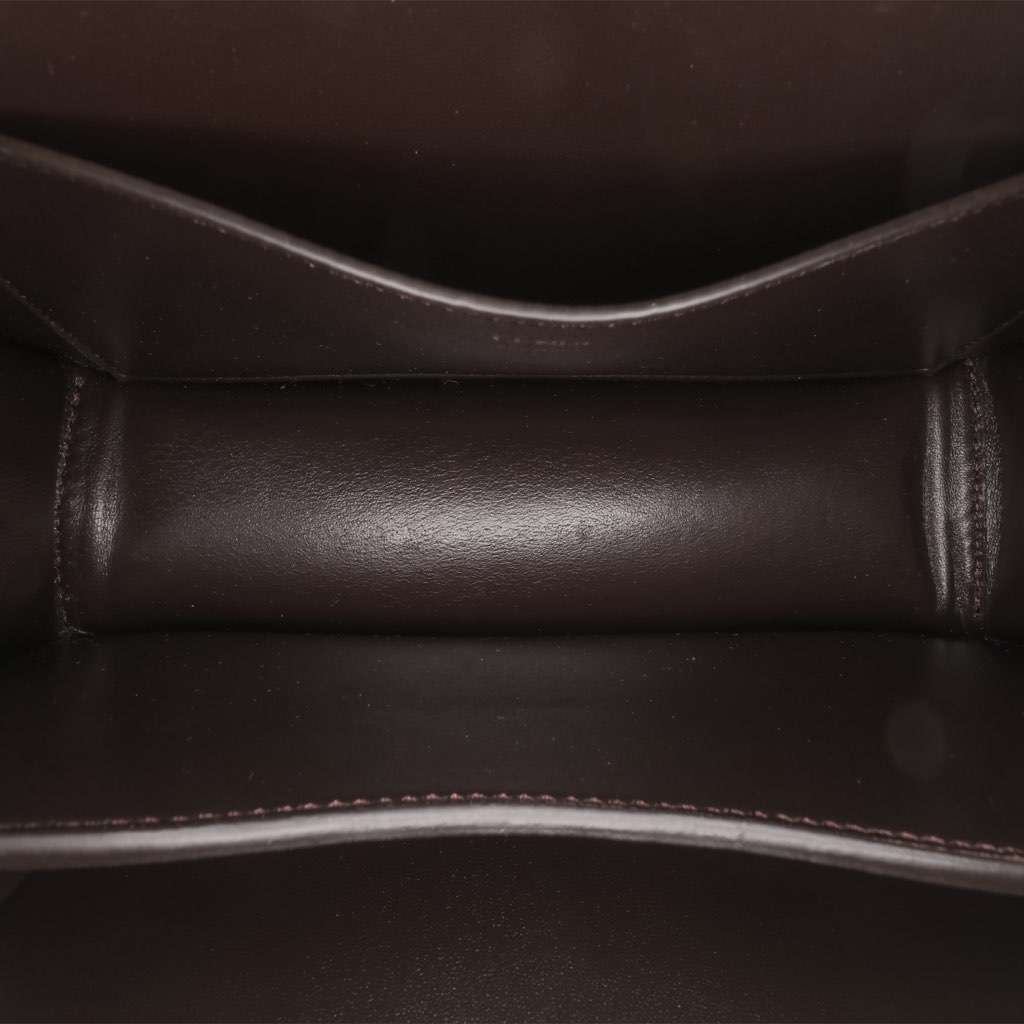 Fendi Calfskin Vitello King Nubuck Pequin Karligraphy Pocket Shoulder Bag Brown Leather Very good - Box View