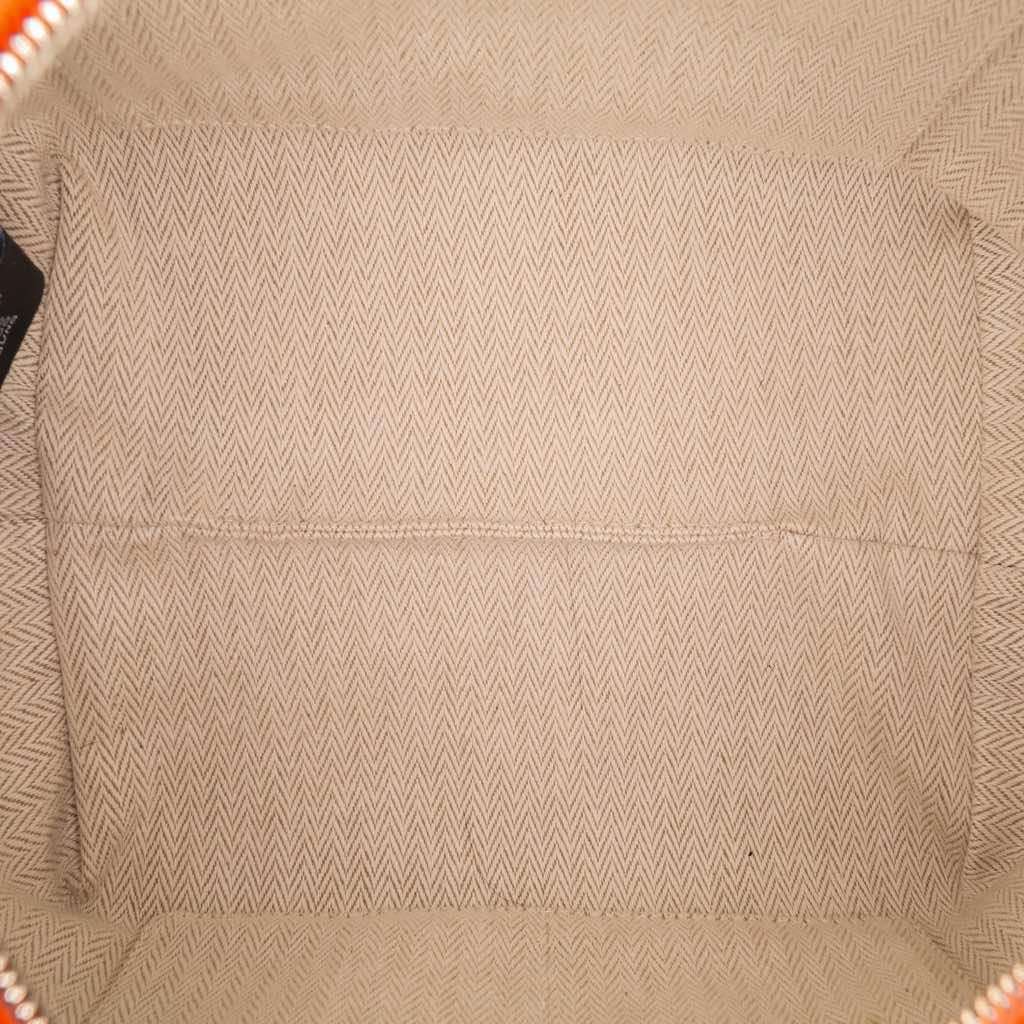 Hermès Small Canvas Bride A Brac Case Orange Canvas Good condition - Model View