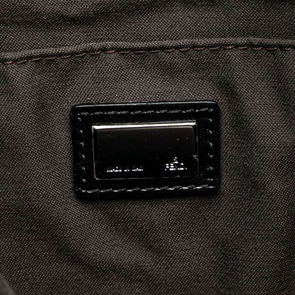 Fendi Zucchino Canvas Crossbody Black Canvas Very good - Box View