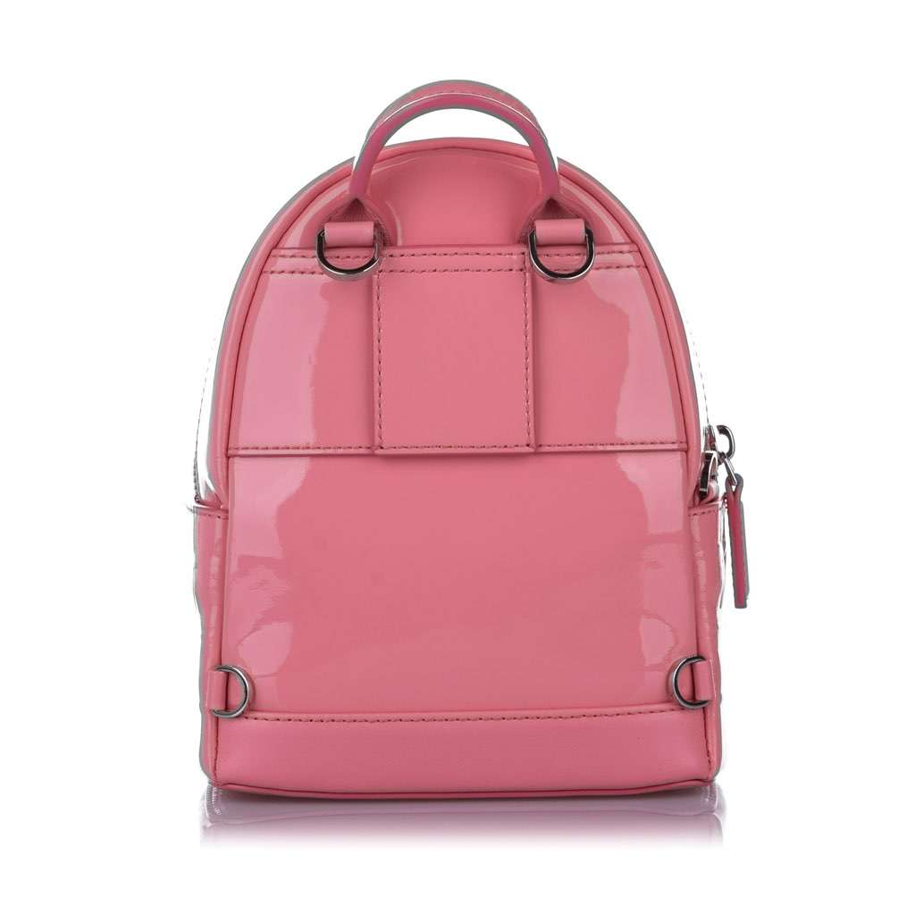 Mcm Patent Leather Backpack Pink Leather Very good condition - Model View