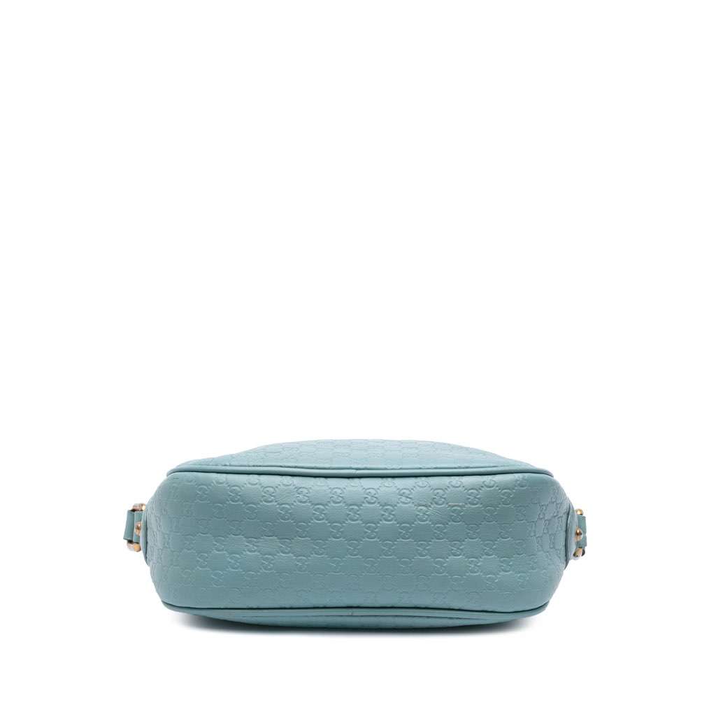 Gucci Microguccissima Sunshine Disco Camera Bag Blue Leather Good condition - Inside View