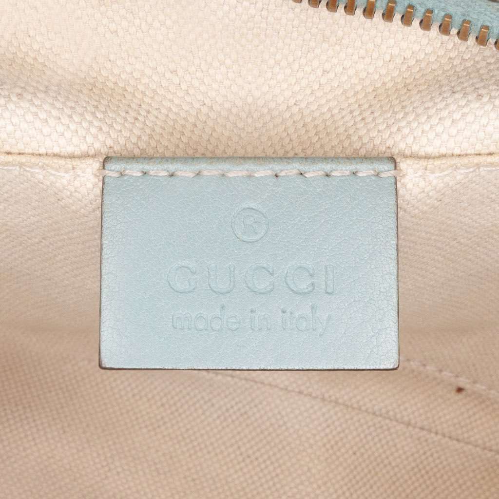 Gucci Microguccissima Sunshine Disco Camera Bag Blue Leather Good condition - Box View