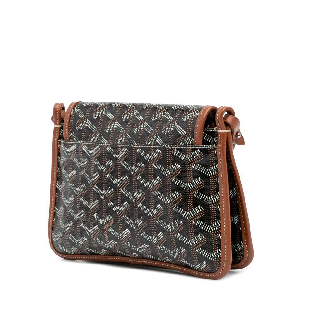 Goyard Goyardine Plumet Pocket Wallet Black Canvas Good condition - Back View