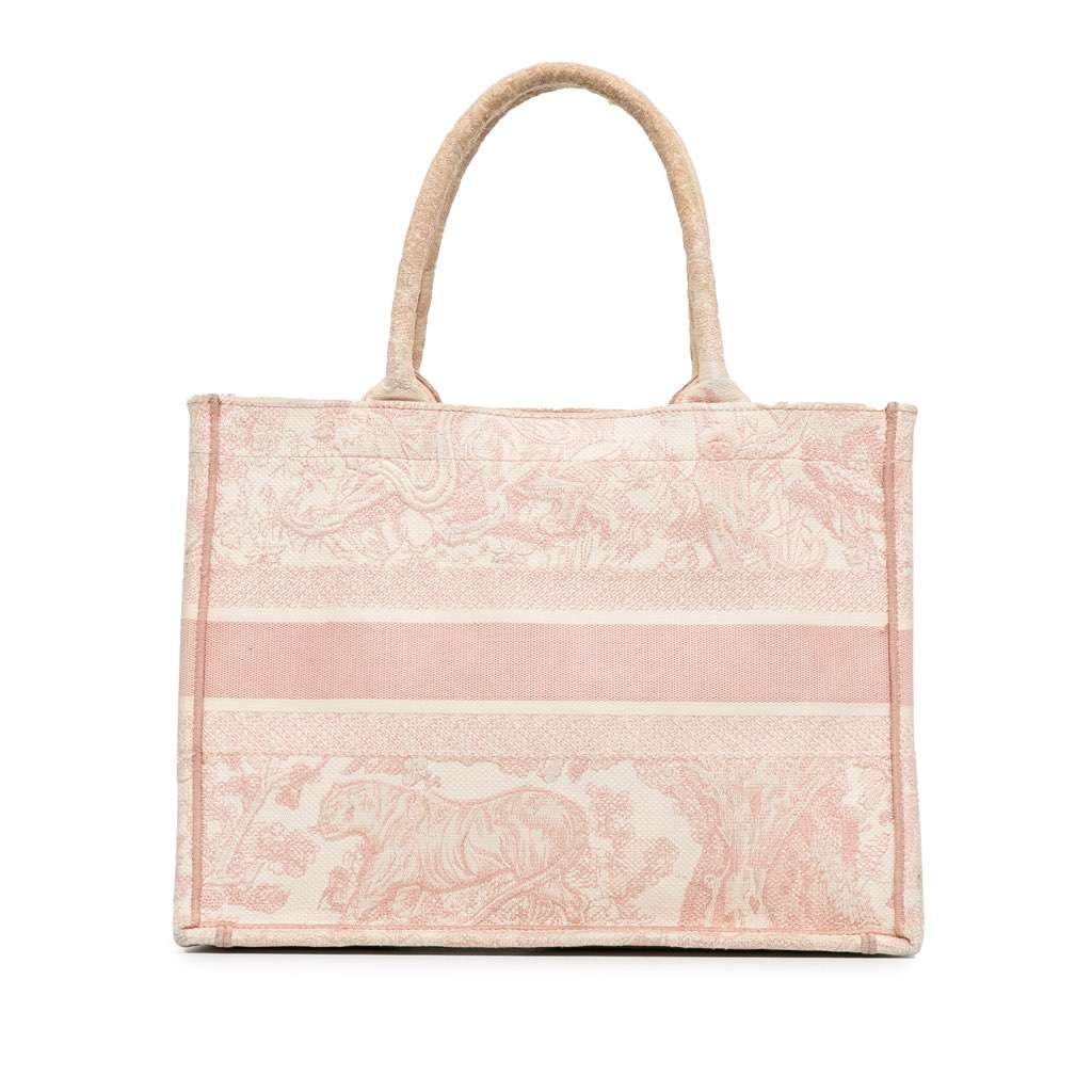 Dior Medium Toile de Jouy Book Tote Pink Canvas Good condition - Inside View
