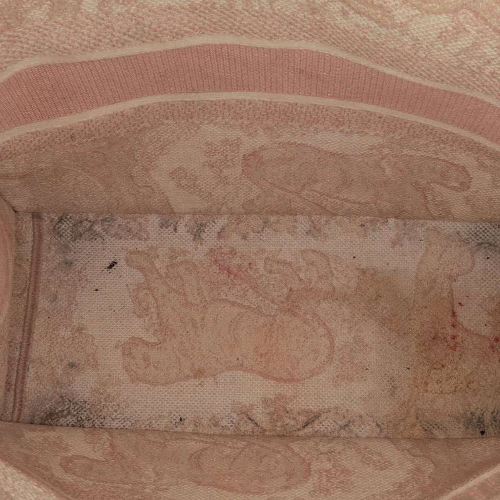 Dior Medium Toile de Jouy Book Tote Pink Canvas Good condition - Box View