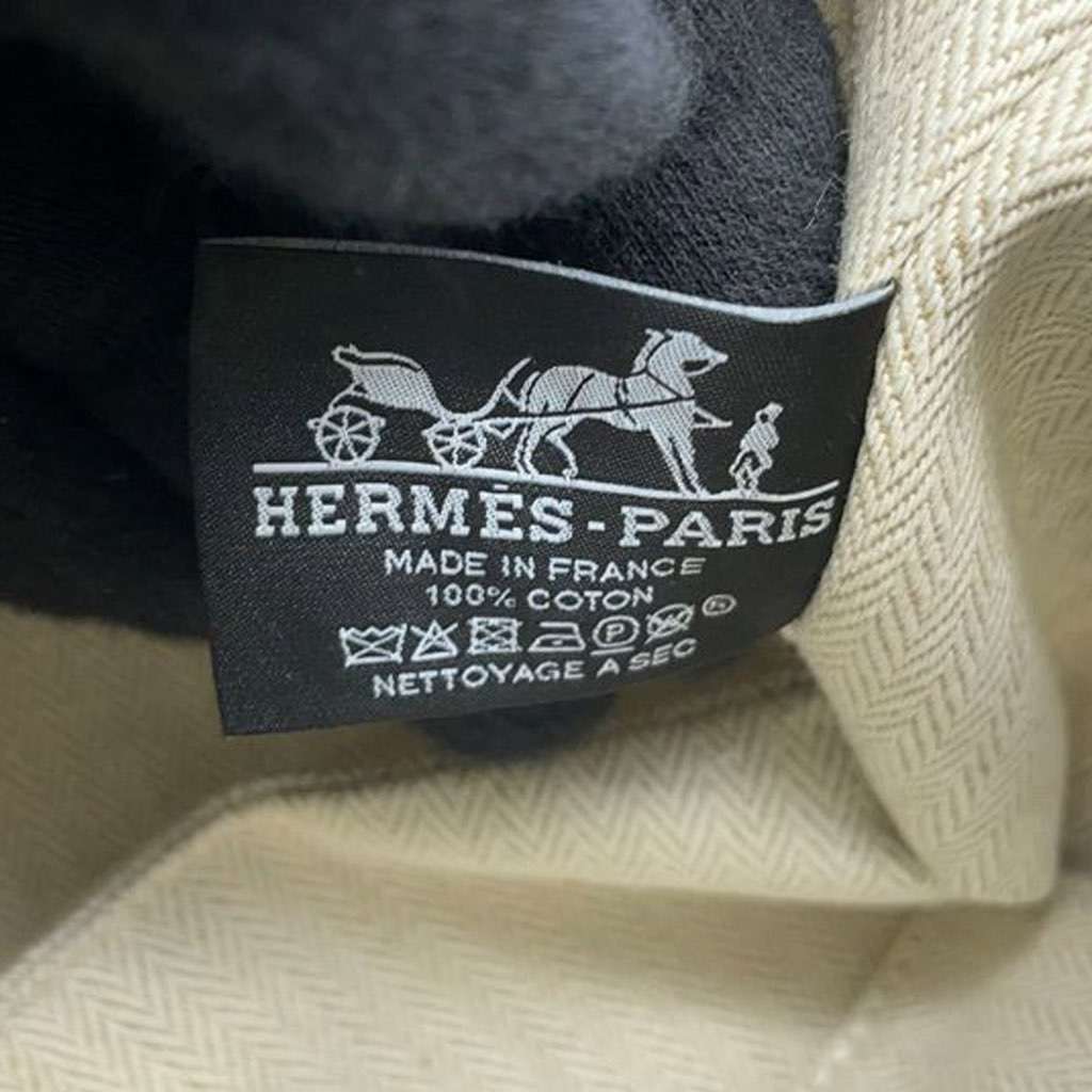 Hermès Small Canvas Bride A Brac Case Blue Canvas Very good condition - Box View