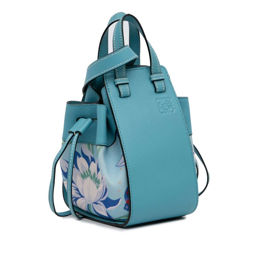 Loewe Paula's Ibiza Mini Hammock Blue Leather Very good condition - Back View