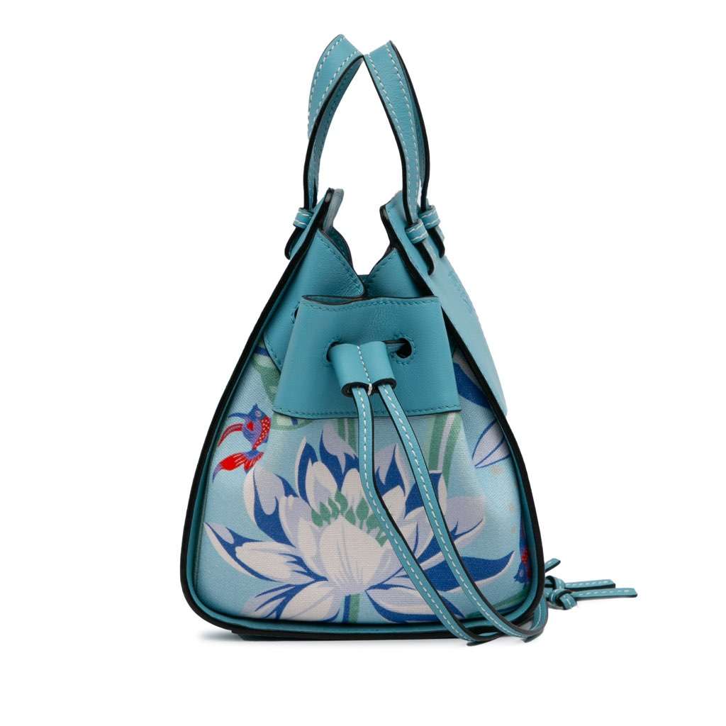 Loewe Paula's Ibiza Mini Hammock Blue Leather Very good condition - Inside View
