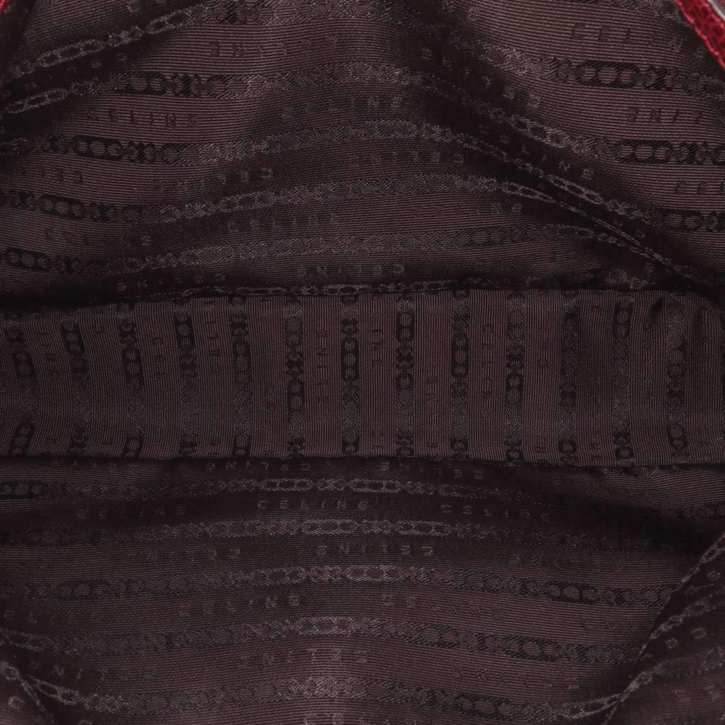 Celine Macadam Canvas Boogie Handbag Red Canvas Good condition - Model View