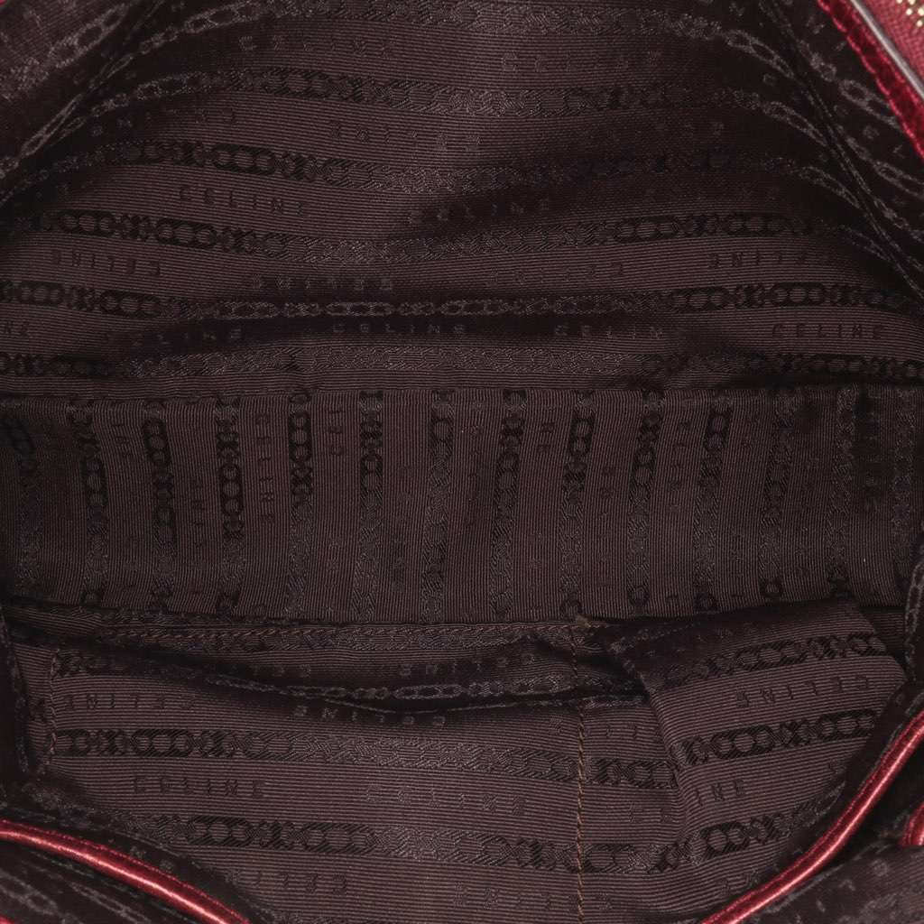 Celine Macadam Canvas Boogie Handbag Red Canvas Good condition - Box View