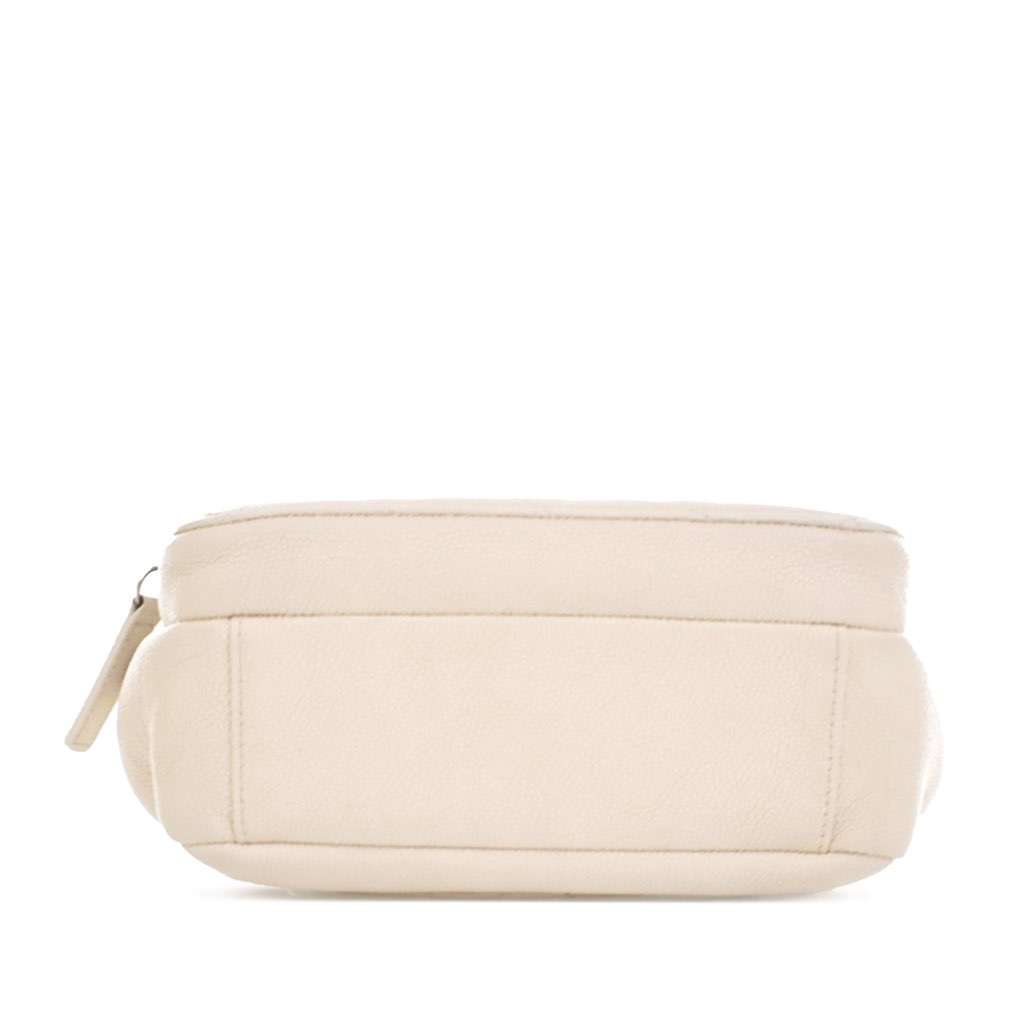 Chanel Caviar Business Affinity Messenger Flap White Leather Very good condition - Inside View