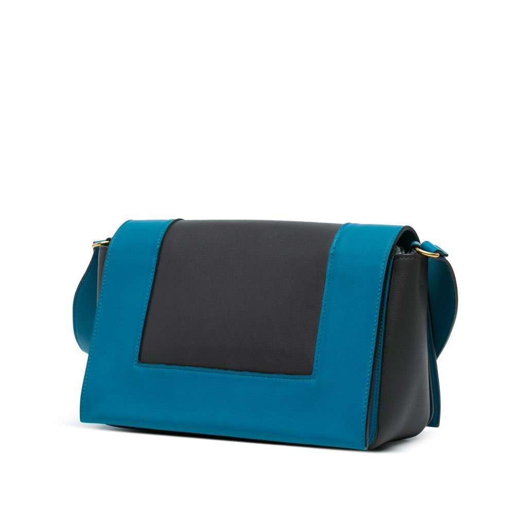 Celine Leather Frame Shoulder Bag Black Leather Very good - Back View