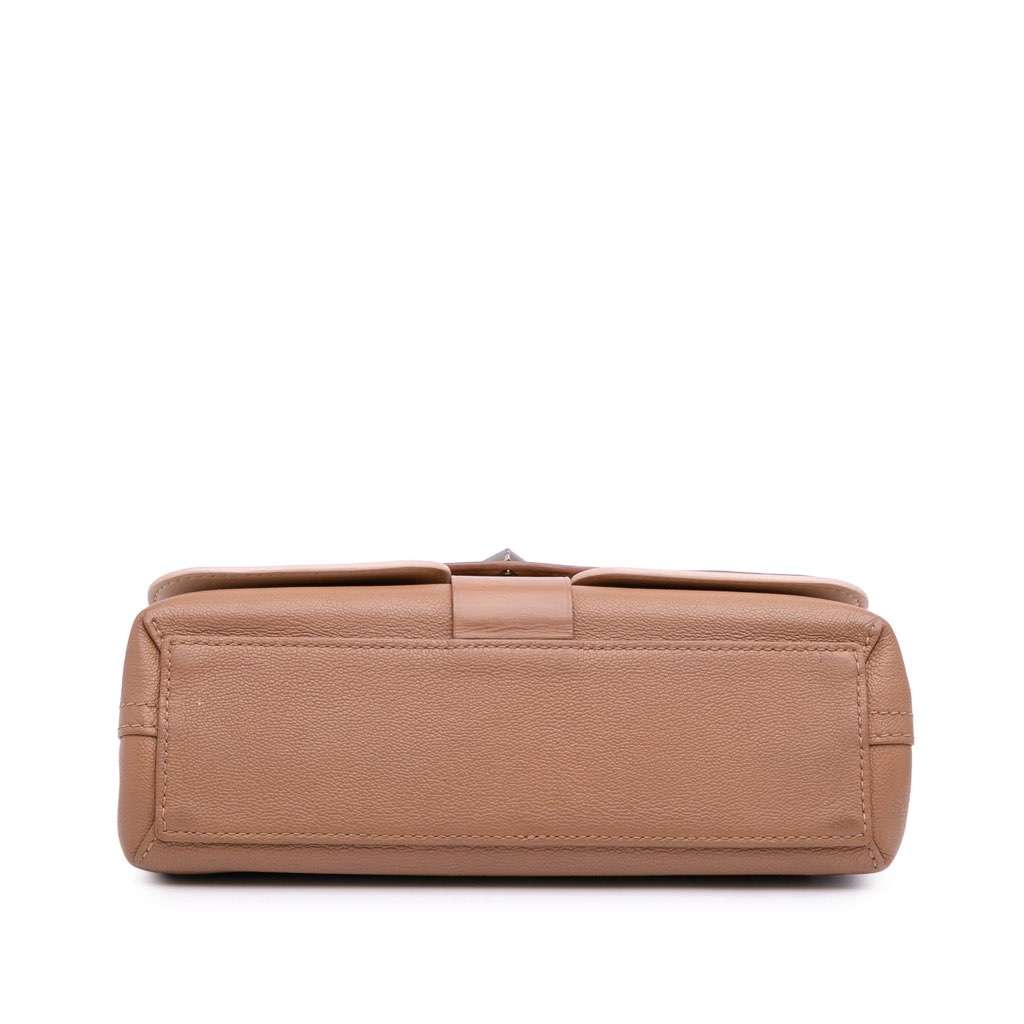 Louis Vuitton Monogram Cuir Plume Ecume Very Chain Satchel Brown Leather Very good - Inside View