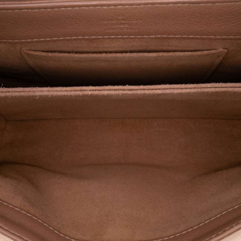 Louis Vuitton Monogram Cuir Plume Ecume Very Chain Satchel Brown Leather Very good - Model View