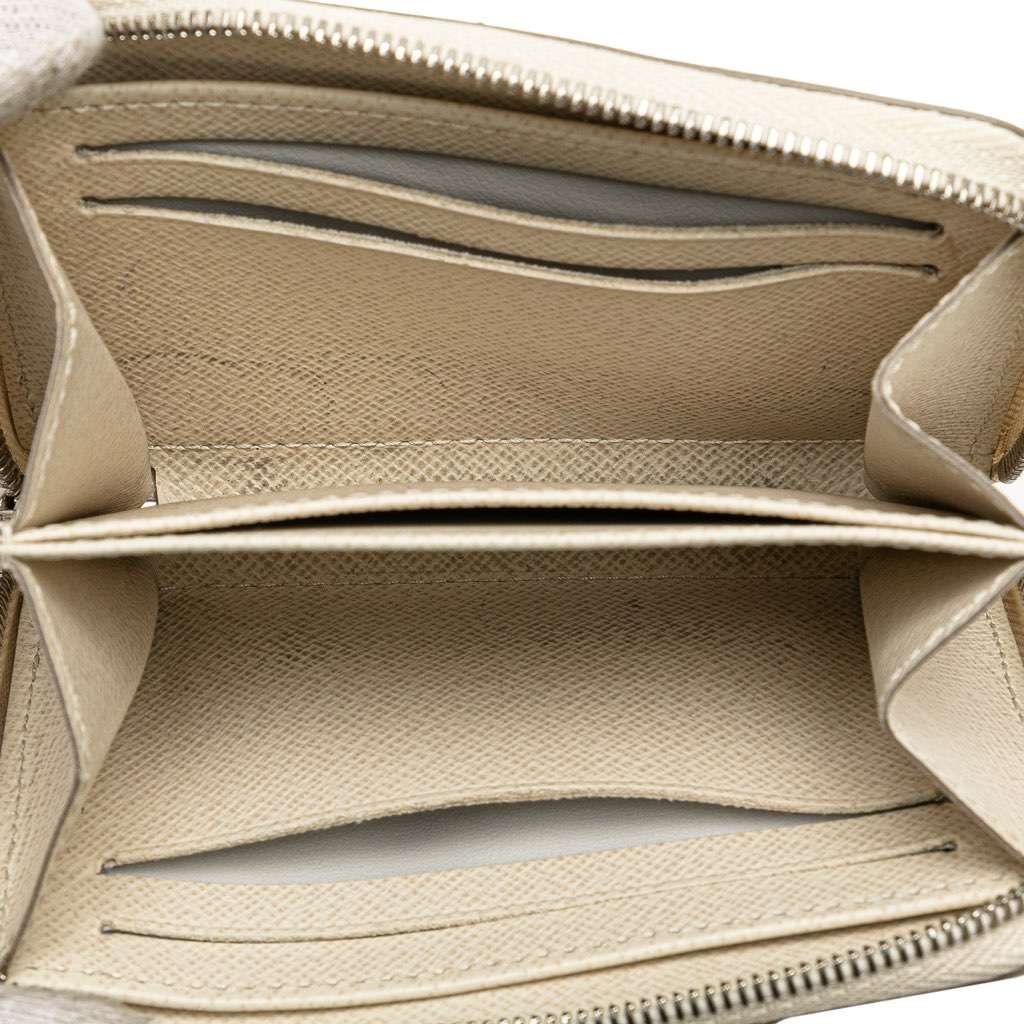 Louis Vuitton Epi Zippy Coin Purse White Leather Good condition - Model View