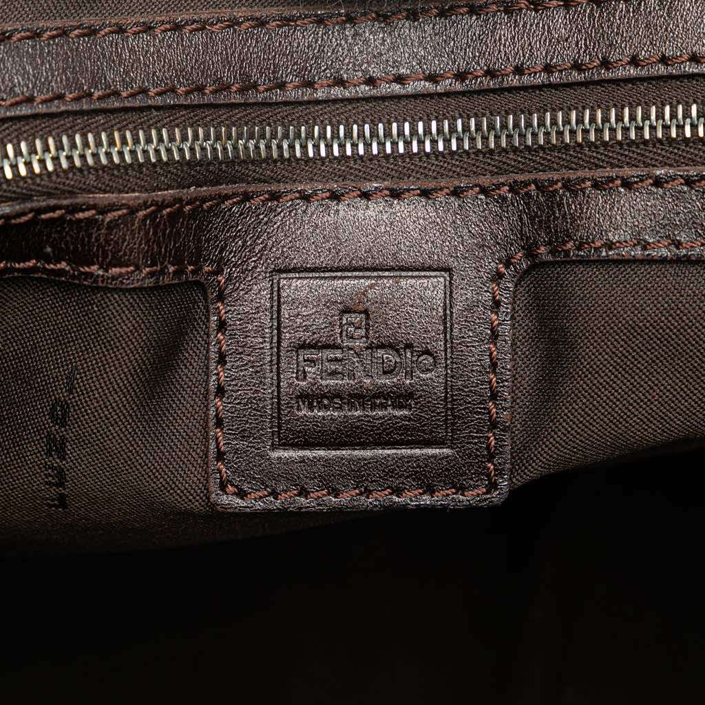 Fendi Small Zucca Canvas Twins Tote Brown Canvas Good - Box View