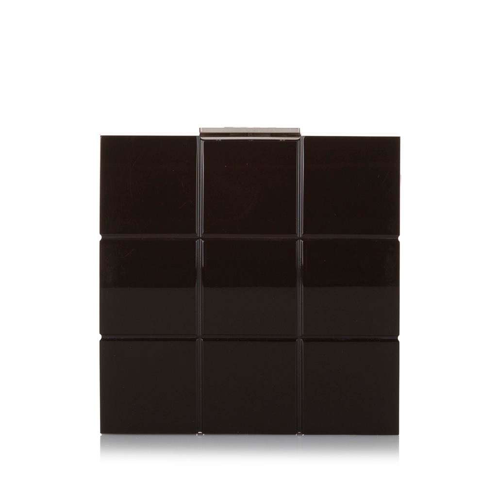 Chanel Choco Bar Lucite Perspex Clutch Black Very good - Inside View