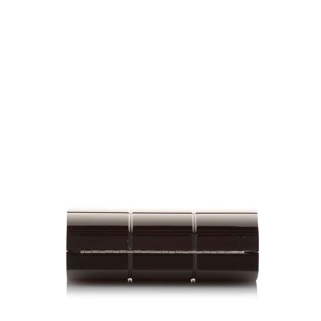 Chanel Choco Bar Lucite Perspex Clutch Black Very good - Model View