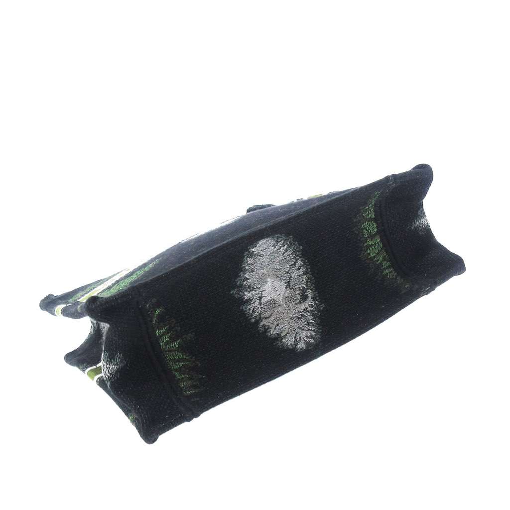 Dior Tie Dye Vertical Book Tote Green Canvas Very good - Model View