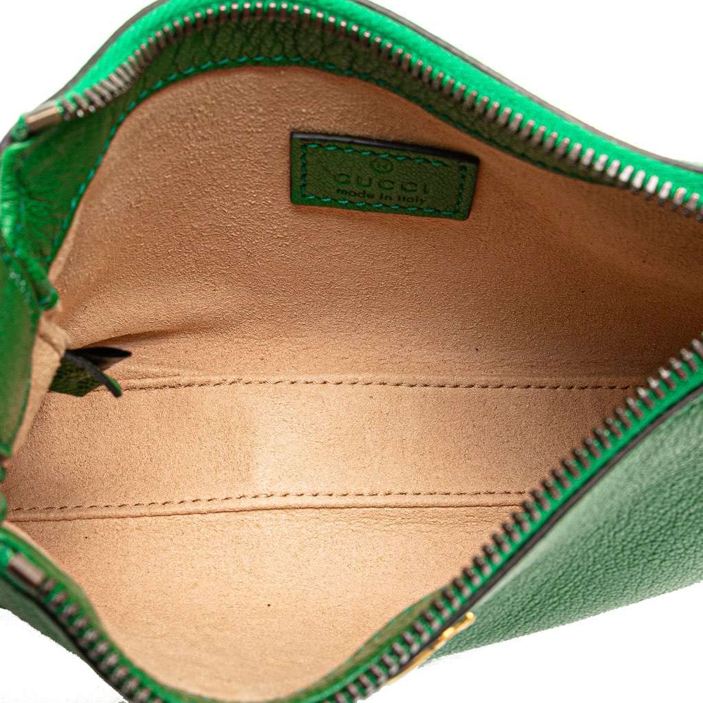 Gucci Mini Leather Aphrodite Shoulder Bag Green Leather Very good - Box View