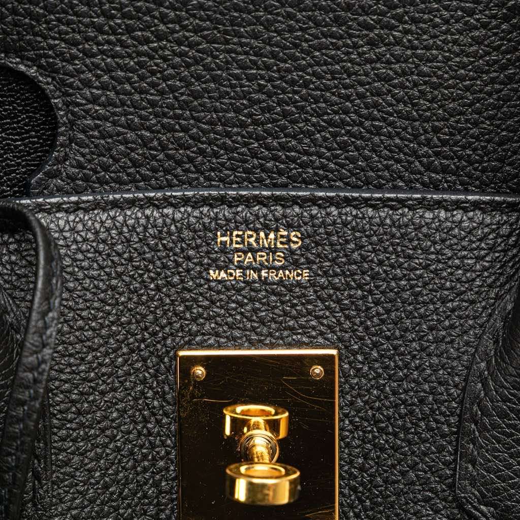 Hermès Togo Birkin Retourne 30 Black Leather Good condition - Box View