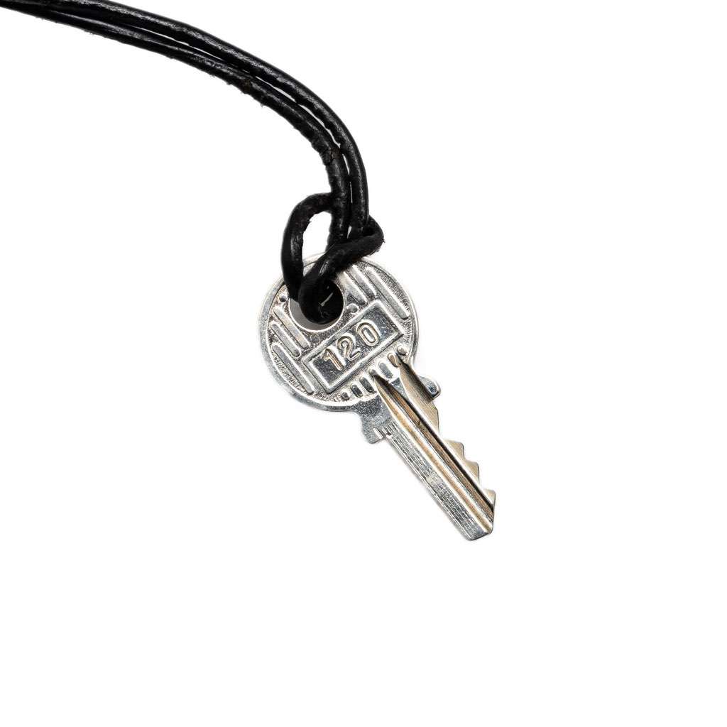 Hermès Palladium Plated Cadena Lock and Key Silver Metal Good condition - Inside View