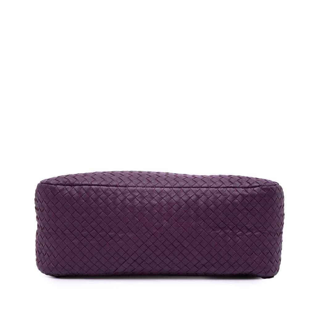 Bottega Veneta Nappa Intrecciato Shoulder Bag Purple Leather Very good - Inside View