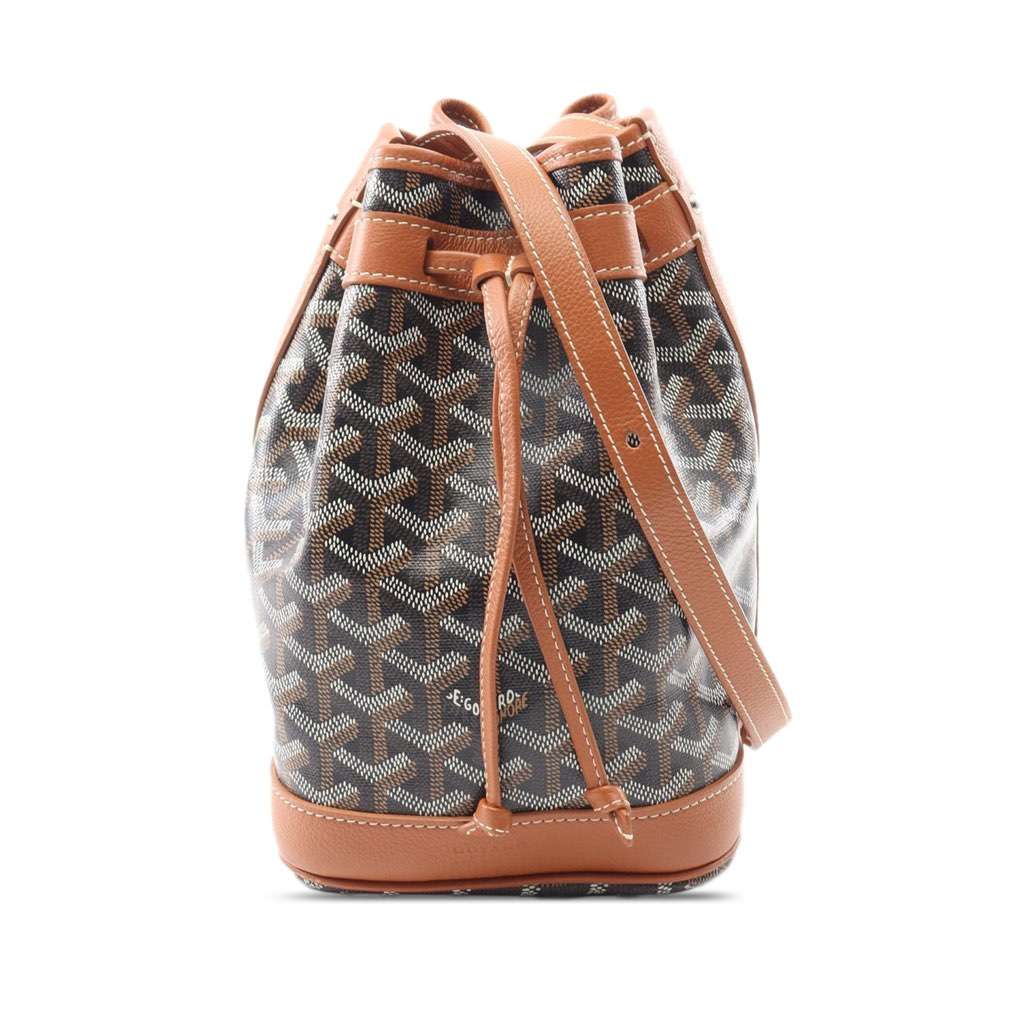 Goyard Goyardine Petite Flot Black Canvas Good - Front View