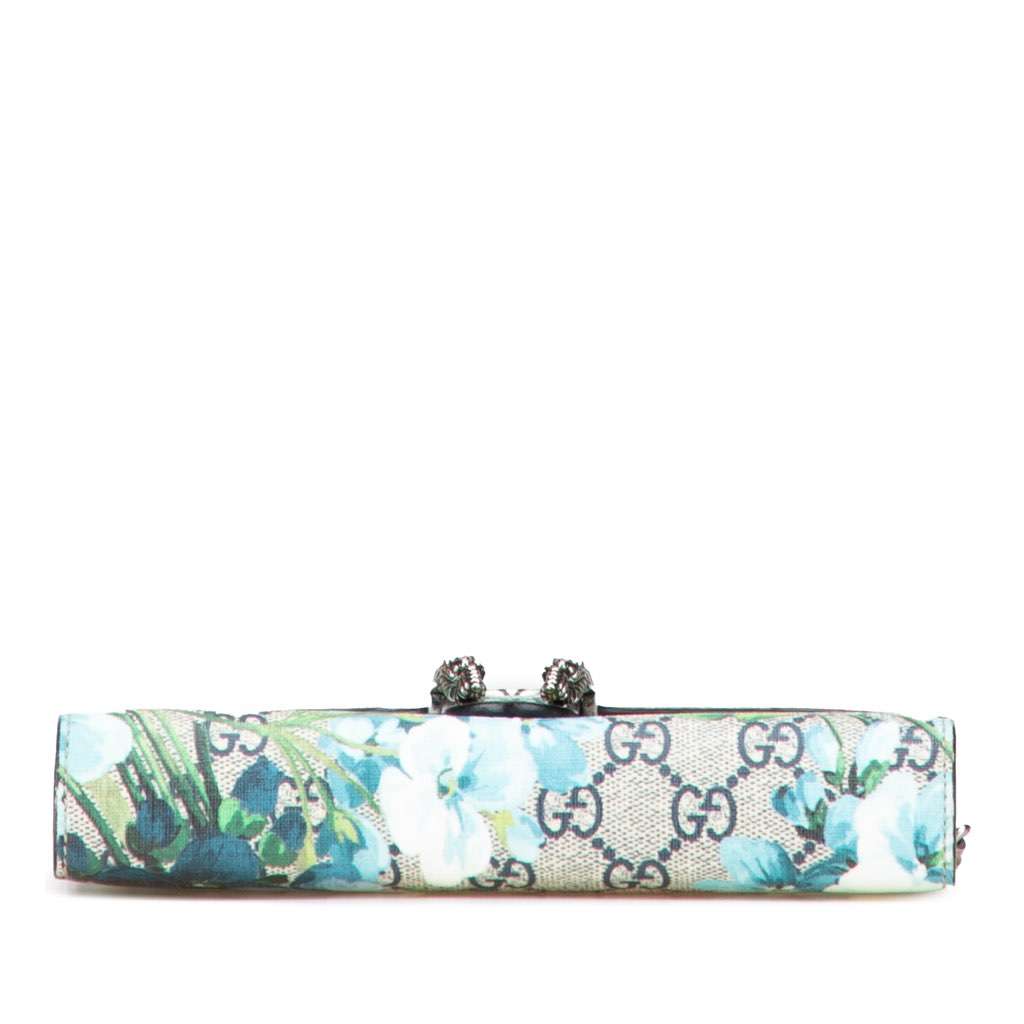 Gucci GG Supreme Dionysus Blooms Chain Wallet Brown Canvas Good - Inside View