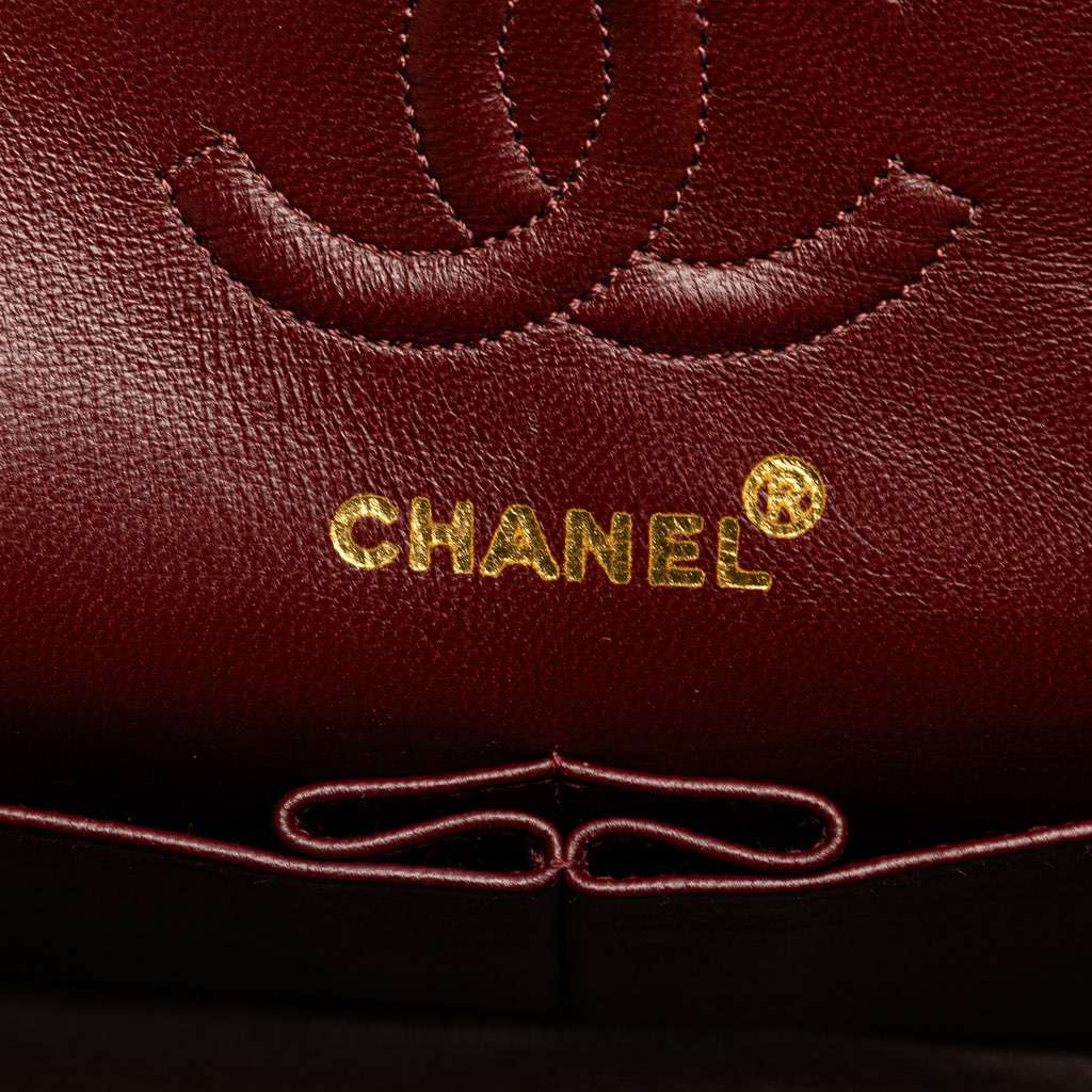 Chanel Small Classic Lambskin Double Flap Black Leather Good - Box View