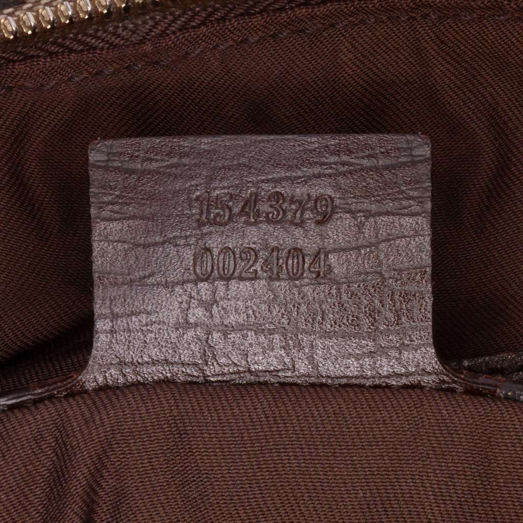 Gucci GG Canvas Hasler Web Crossbody Brown Canvas Good - Box View