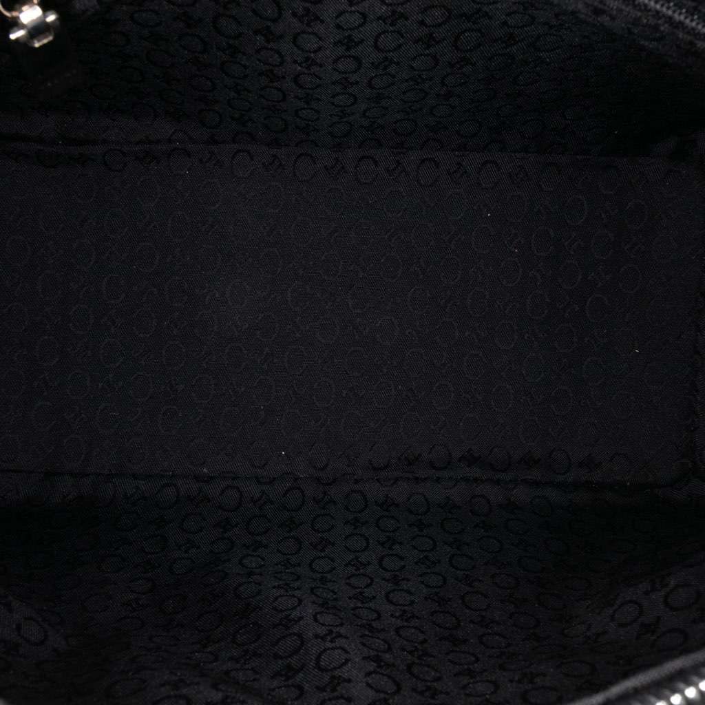 Celine C Macadam Suede Handbag Black Leather Good condition - Model View