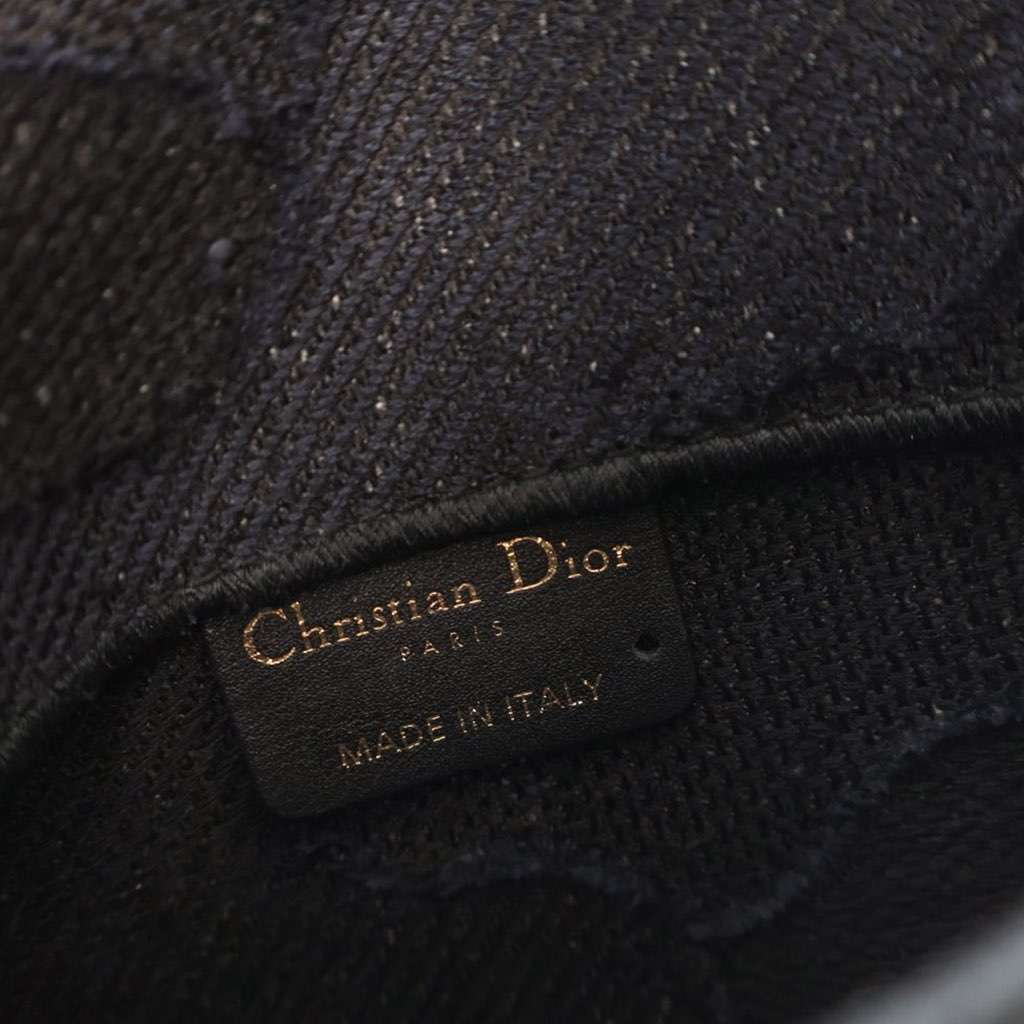 Dior Canvas Embroidered Camouflage Saddle Belt Bag Blue Canvas Good - Box View