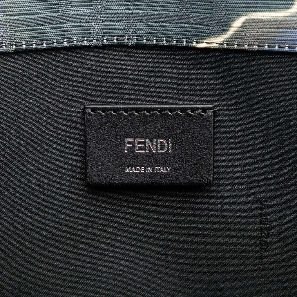 Fendi Large Zucca Jacquard Tie Dye Sunset Shopper Tote Blue Jacquard Very good - Box View