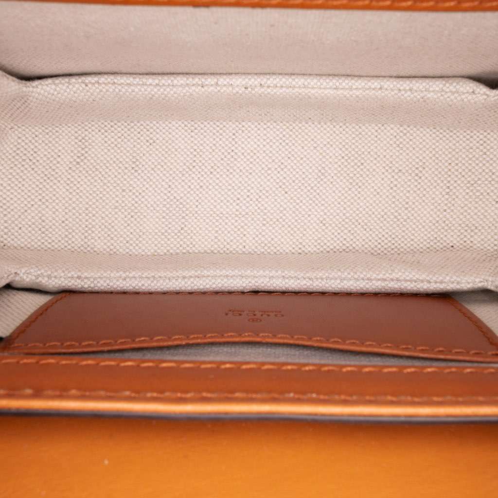 Gucci Mini GG Supreme Web Bamboo 1947 Belt Bag Brown Canvas Very good - Model View