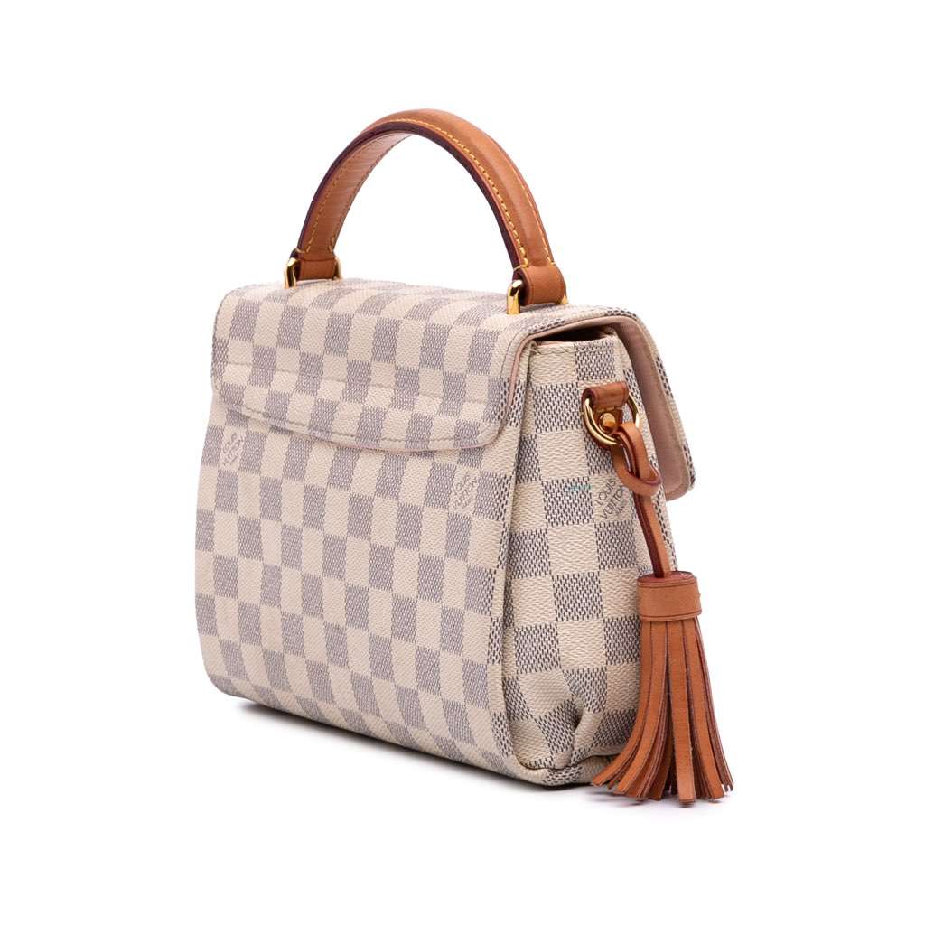 Louis Vuitton Damier Azur Croisette White Canvas Fair - Back View