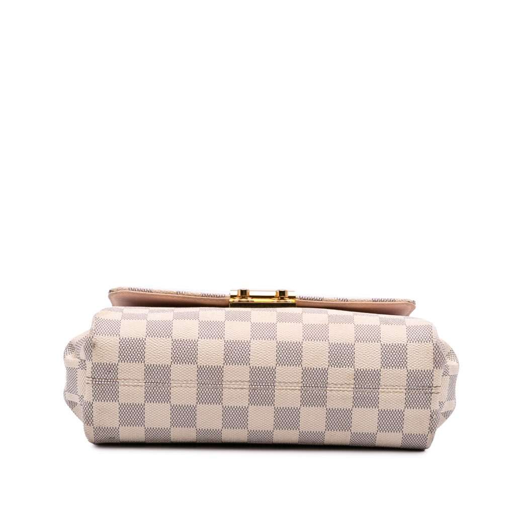 Louis Vuitton Damier Azur Croisette White Canvas Fair - Inside View