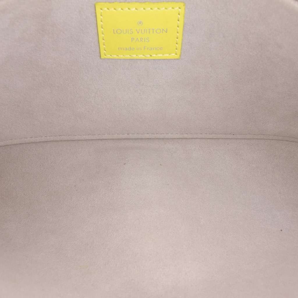 Louis Vuitton Epi Tricolor Pochette Felicie Yellow Leather Very good - Model View
