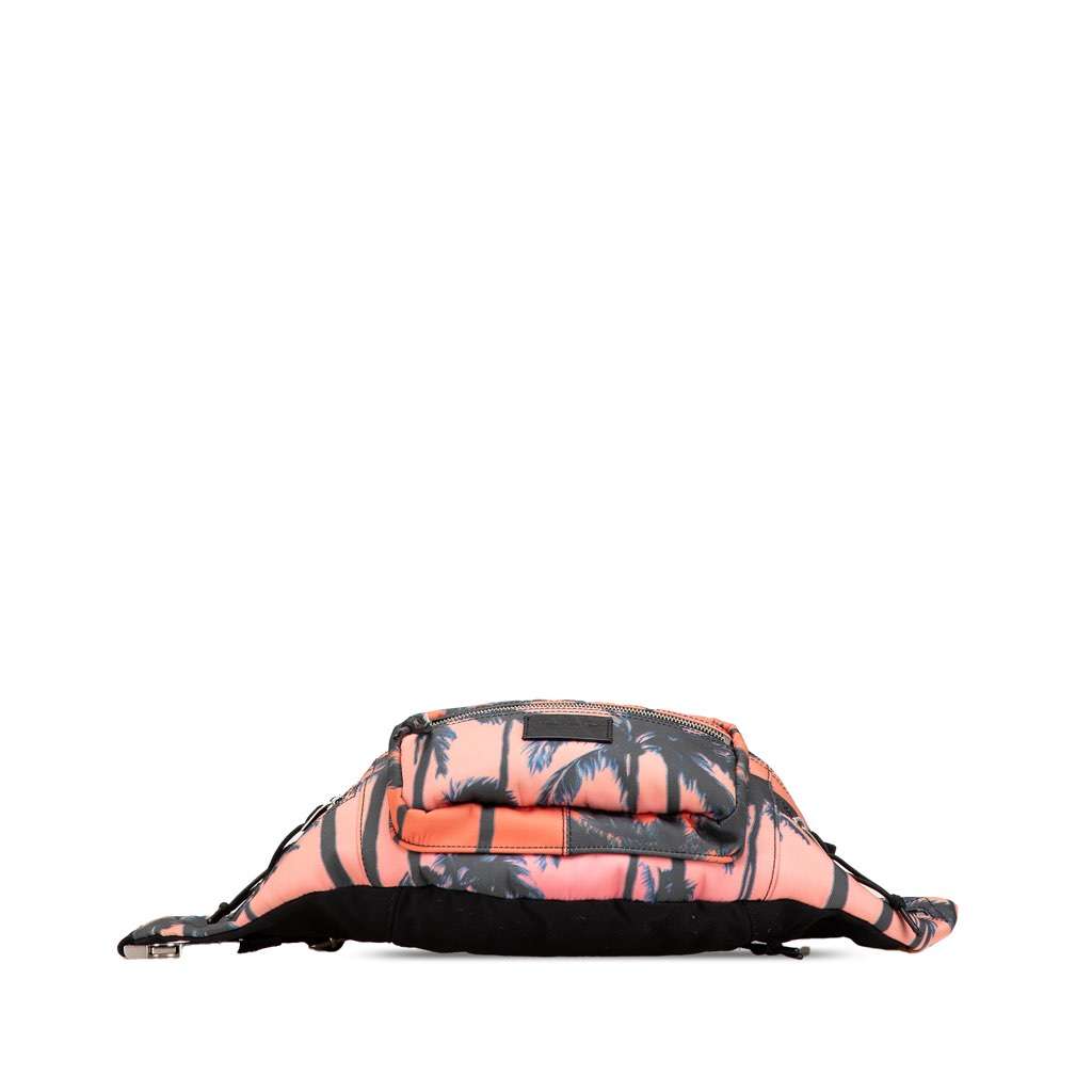 Saint Laurent Printed Nylon Palm Tree Nuxx Belt Bag Pink Good condition - Inside View