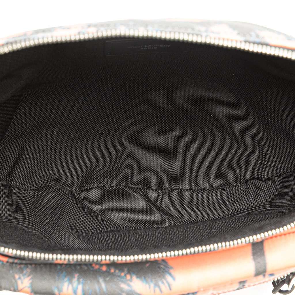 Saint Laurent Printed Nylon Palm Tree Nuxx Belt Bag Pink Good condition - Model View