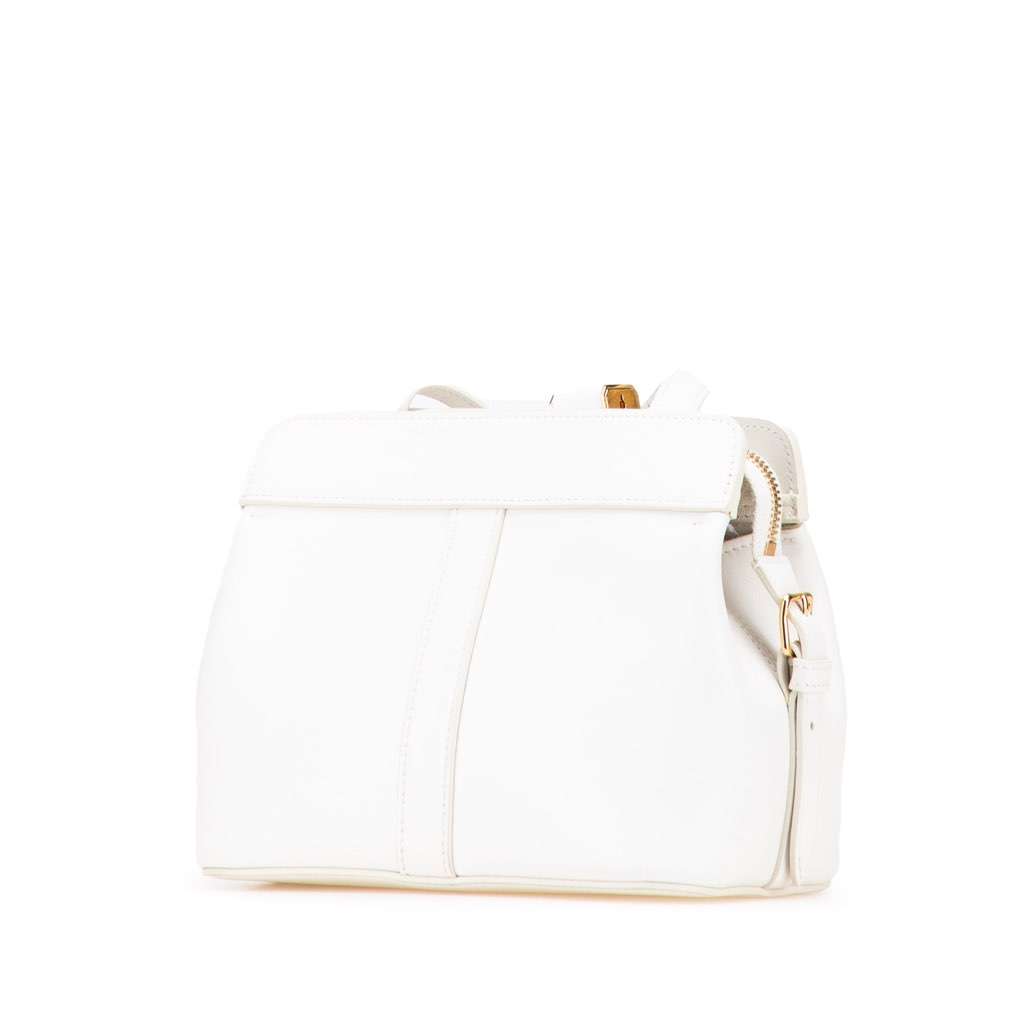 Celine Teen Leather Cabas De France Crossbody White Leather Very good - Back View