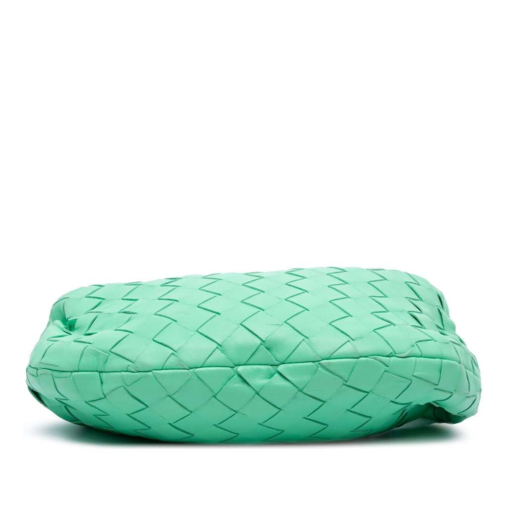 Bottega Veneta Mini Nappa Intrecciato Jodie Green Leather Good condition - Inside View