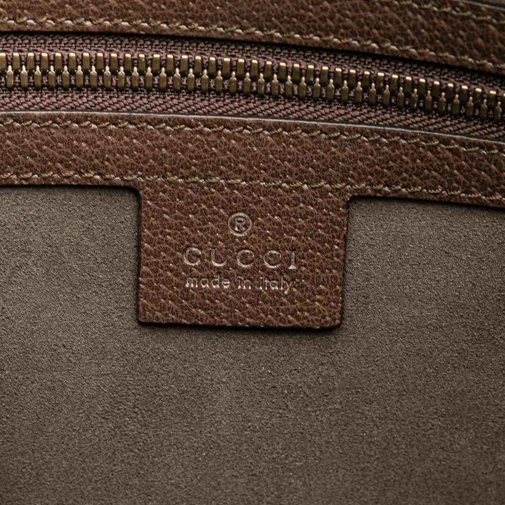 Gucci GG Supreme Web Butterfly Clutch Brown Canvas Very good - Box View