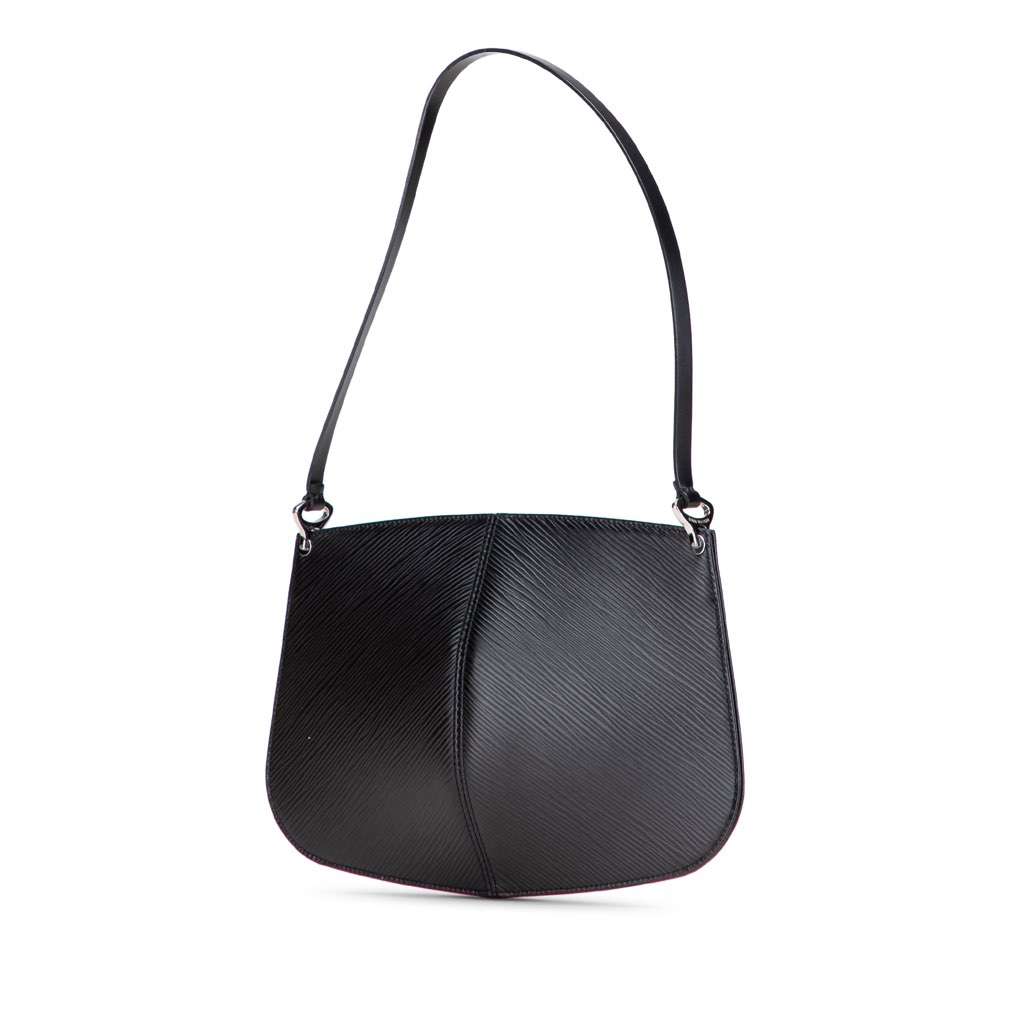 Louis Vuitton Epi Demi Lune Pochette Black Leather Good - Back View