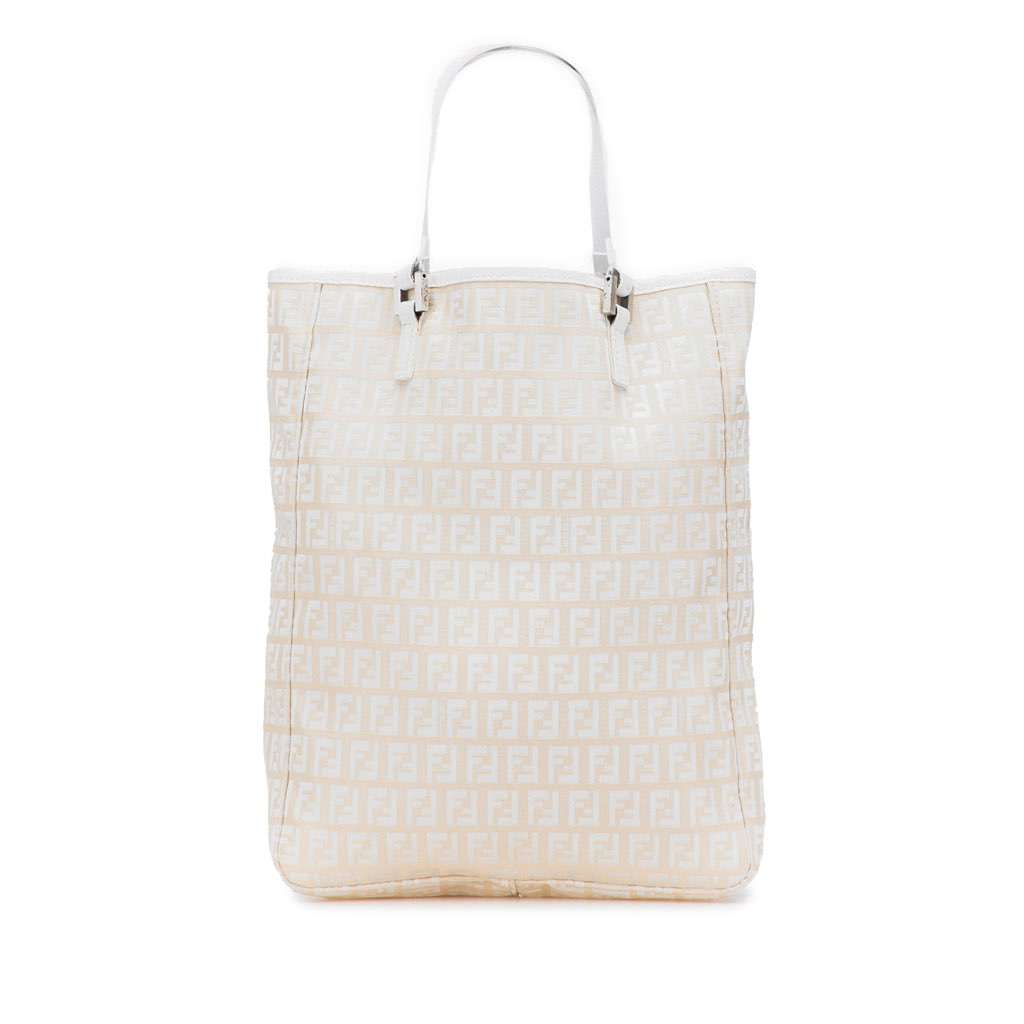 Fendi Zucchino Canvas Tote Brown Canvas Very good - Front View